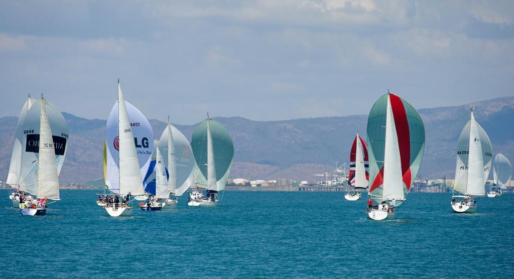 The Cruising and Multihull divisions headed off on a triangle course on the penultimate day of the regatta.  © John De Rooy